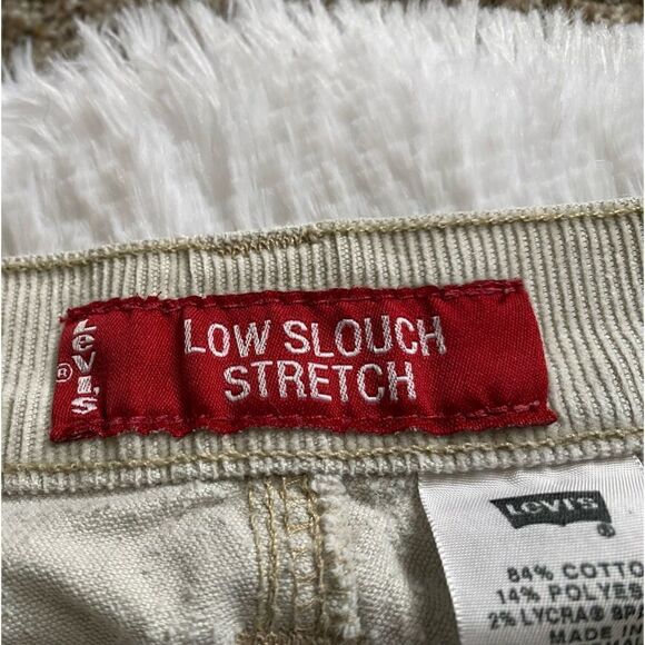 Levi’s Low Slouch Stretch Corduroy Pants Bootcut Size 11 JR Y2K Contemporary - Picture 9 of 10